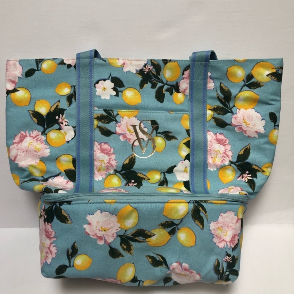 New Victoria's Secret Floral Beach Bag Tote NWT